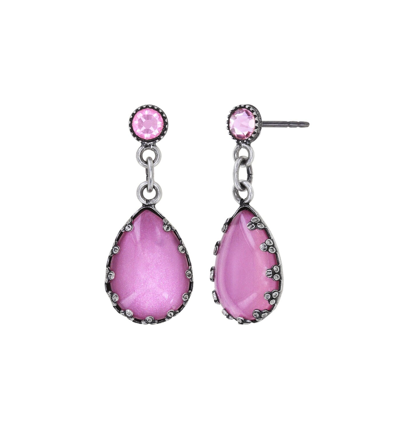 Konplott Ohrstecker baumelnd "Daily Desire" pink