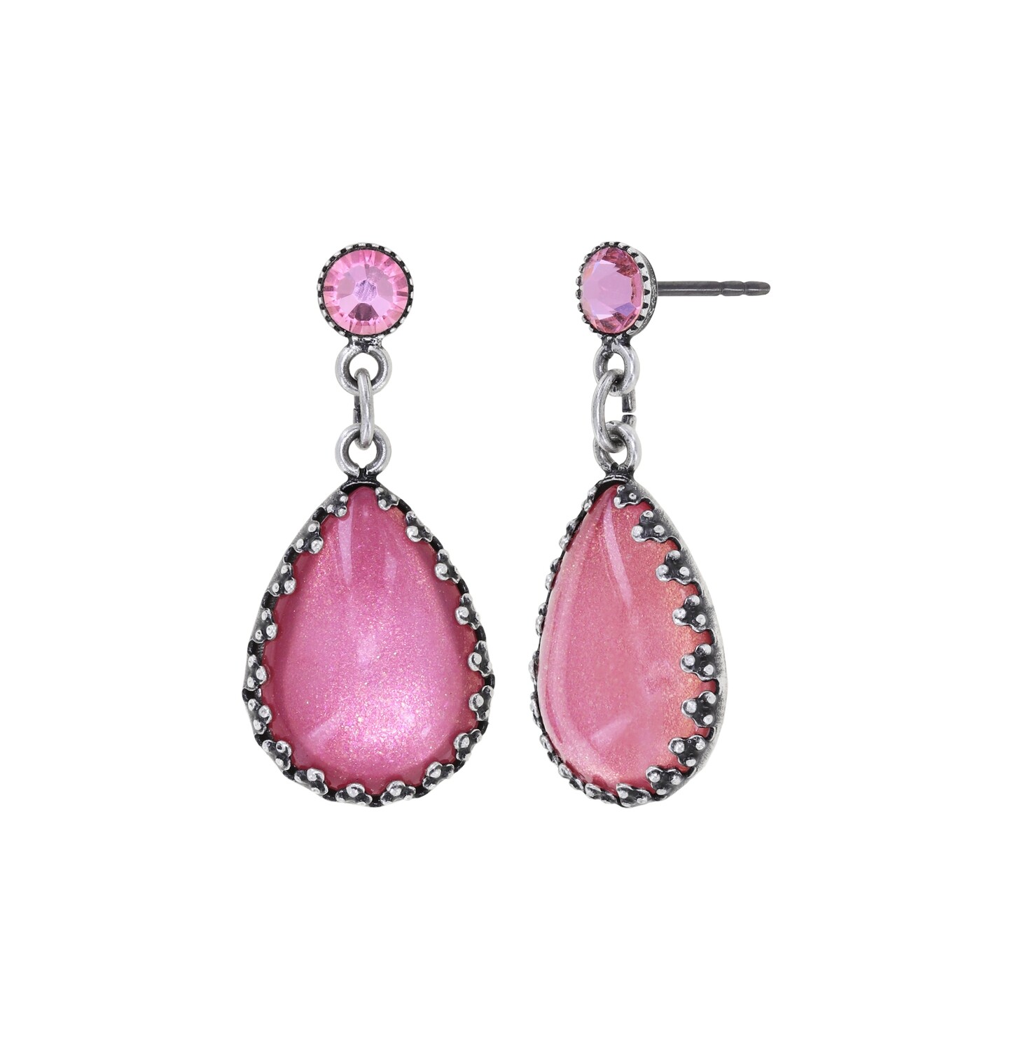Konplott Ohrstecker baumelnd "Daily Desire" pink