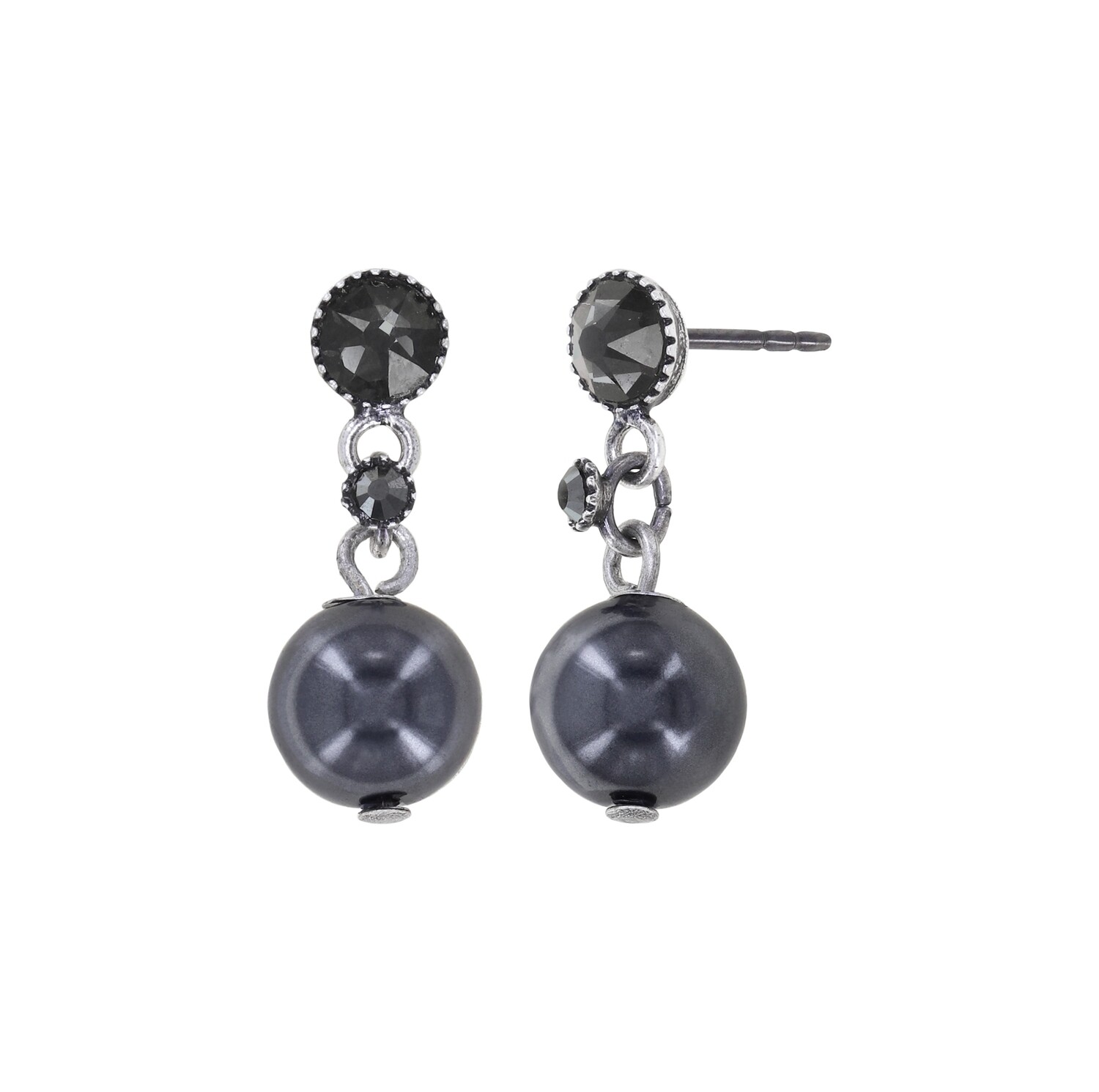 Konplott Ohrstecker baumelnd "Daily Desire" black