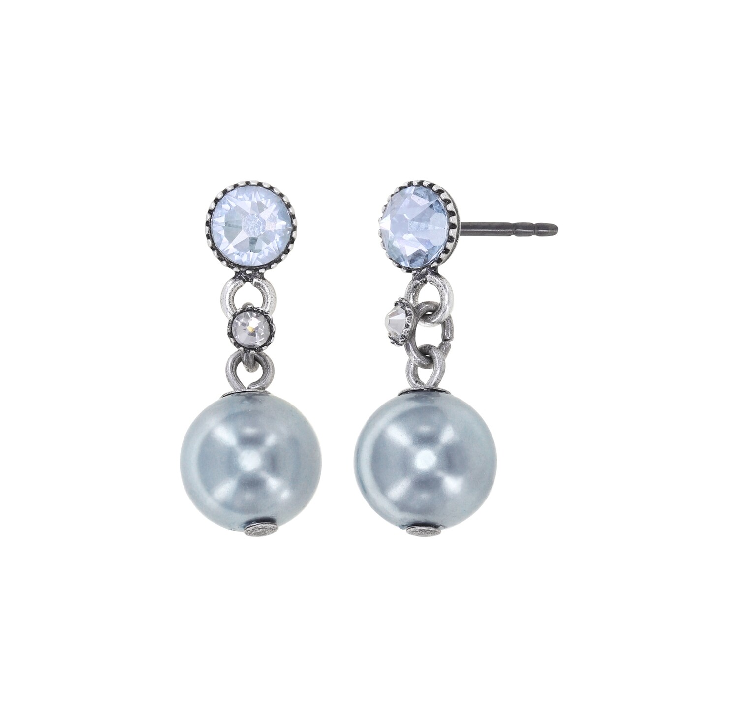 Konplott Ohrstecker baumelnd "Daily Desire" grey