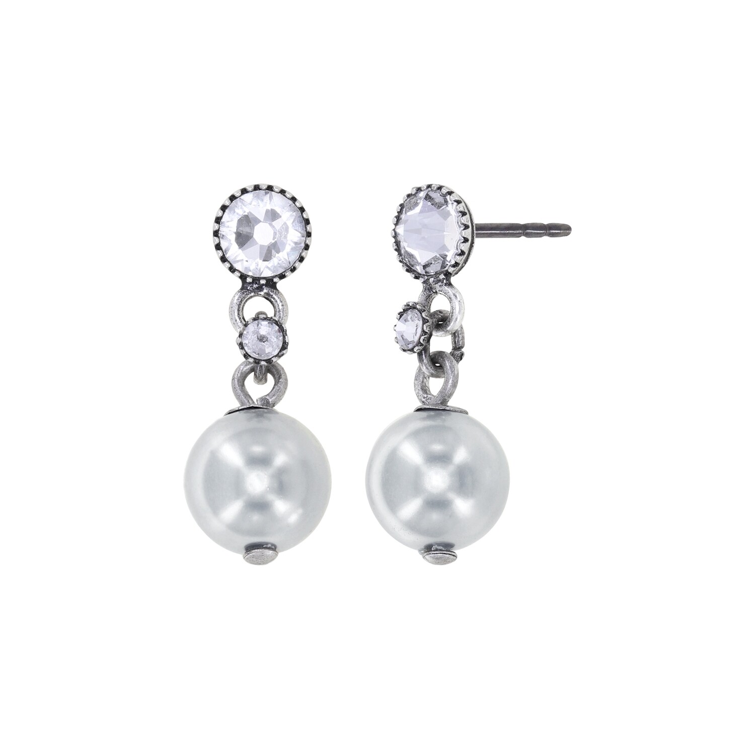 Konplott Ohrstecker baumelnd "Daily Desire" grey
