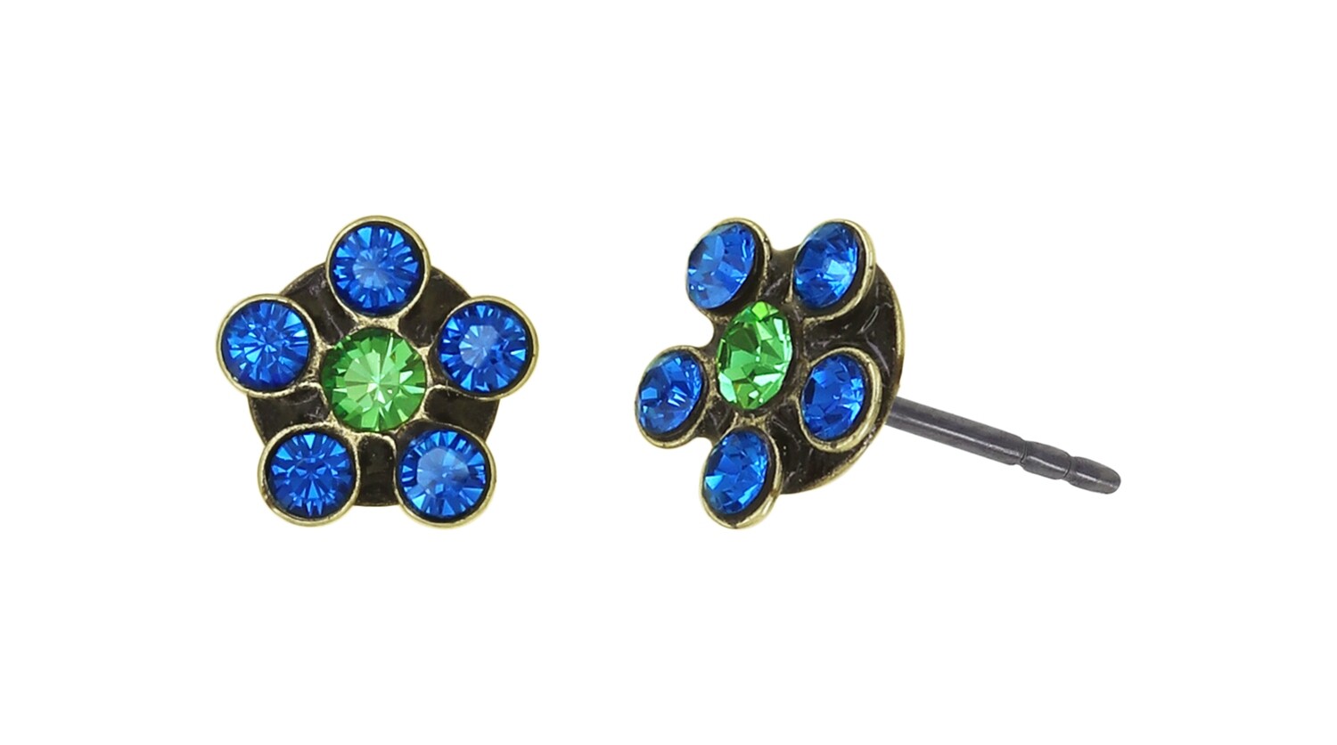 Konplott Ohrstecker "Lost Garden" blue/green