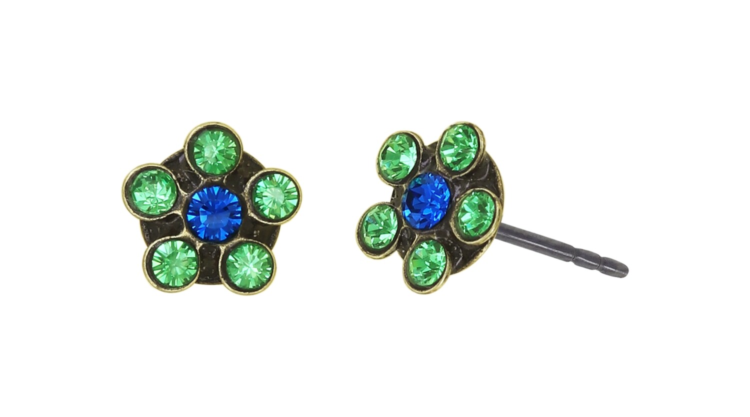 Konplott Ohrstecker "Lost Garden" blue/green