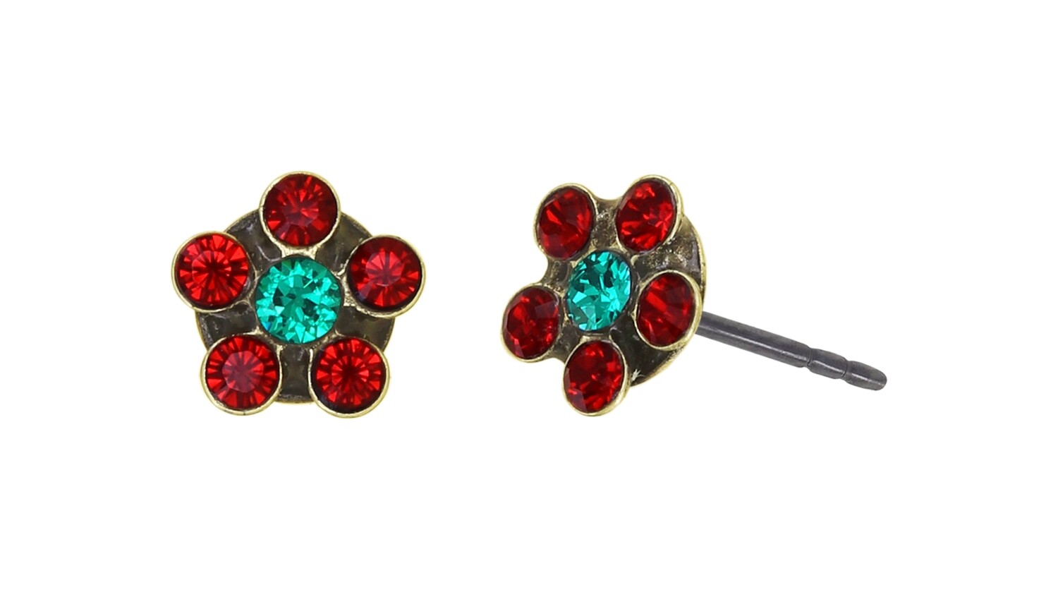Konplott Ohrstecker "Lost Garden" red/blue