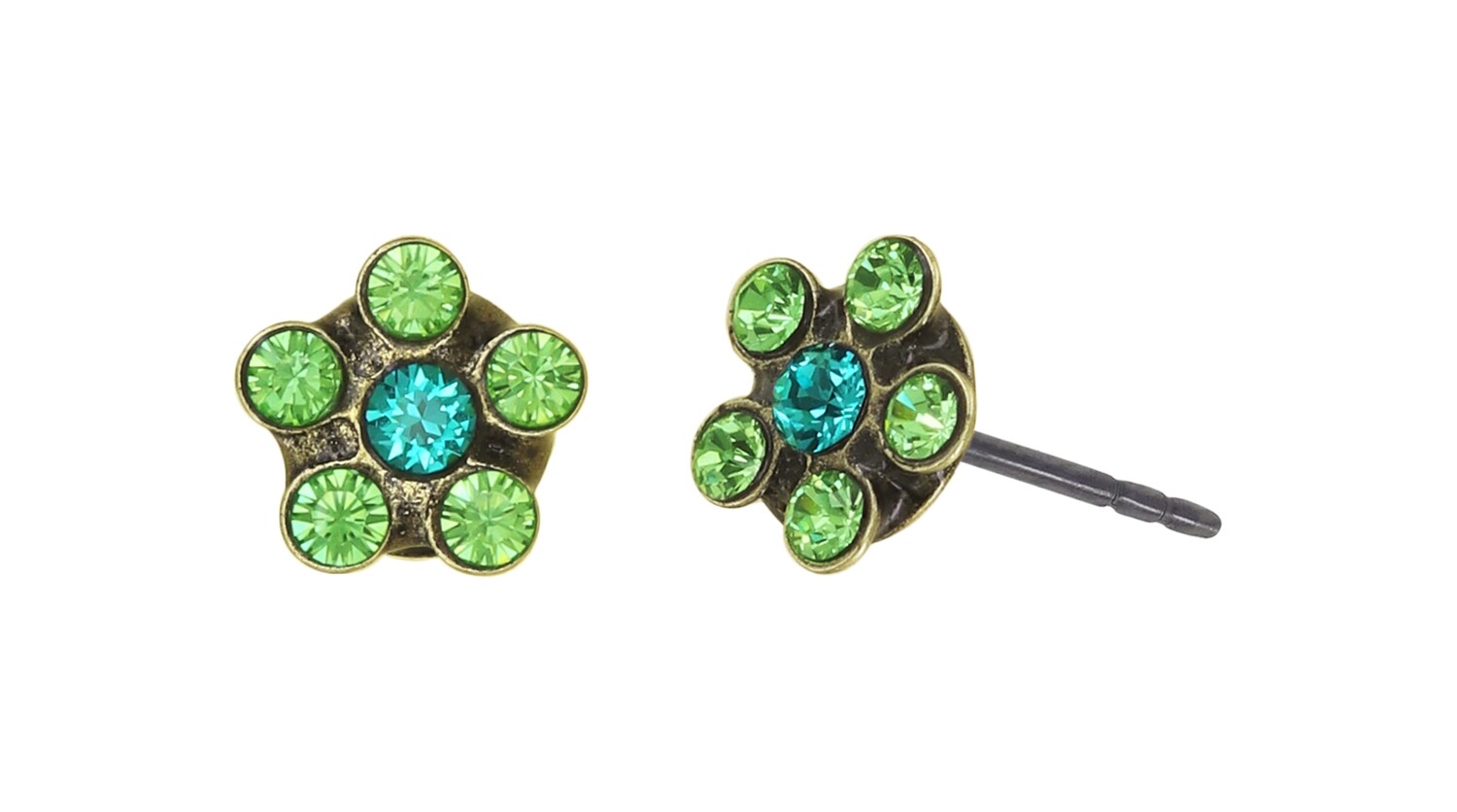Konplott Ohrstecker "Lost Garden" blue/green