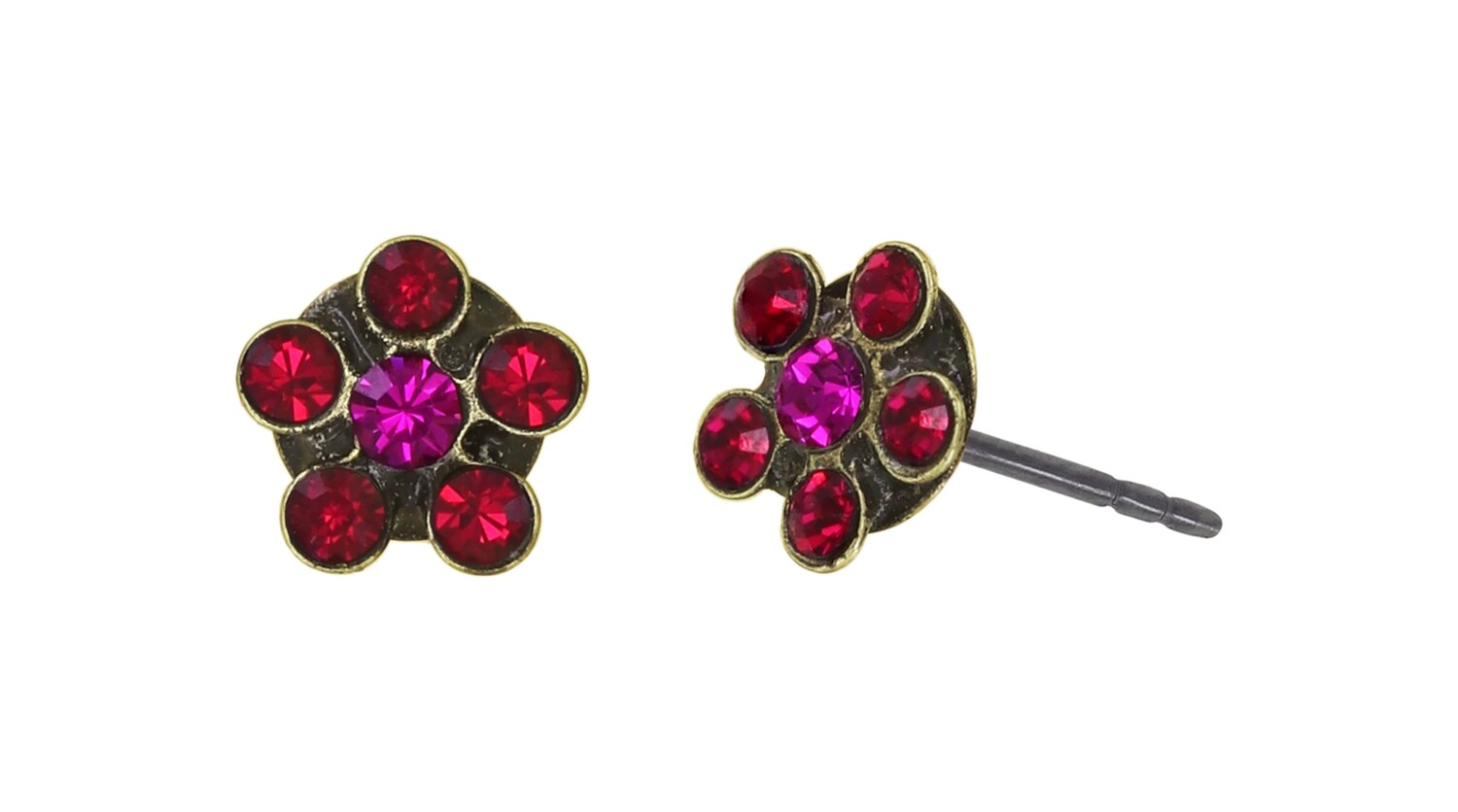 Konplott Ohrstecker "Lost Garden" red