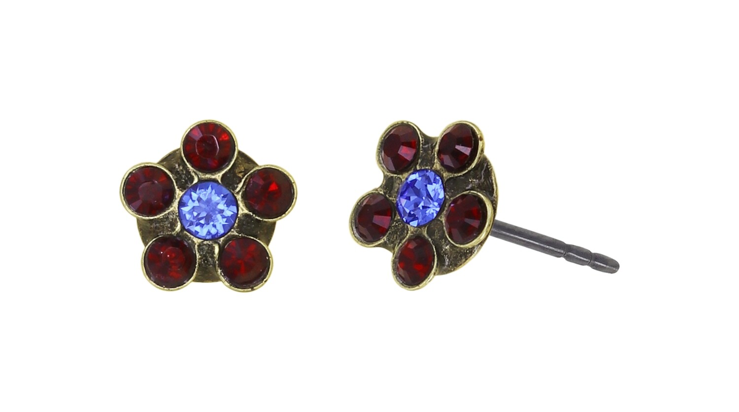 Konplott Ohrstecker "Lost Garden" red/blue