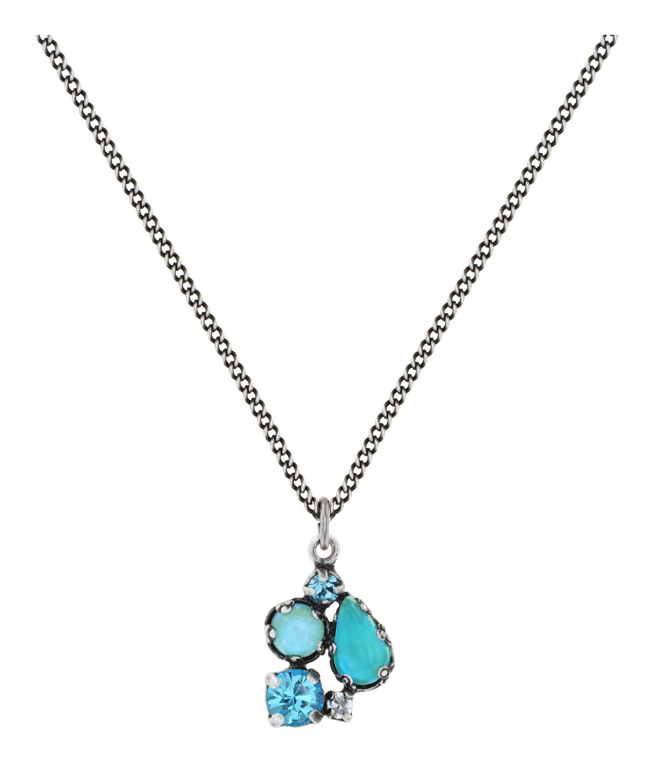 Konplott Kette Anhänger "Jelly Star" light blue