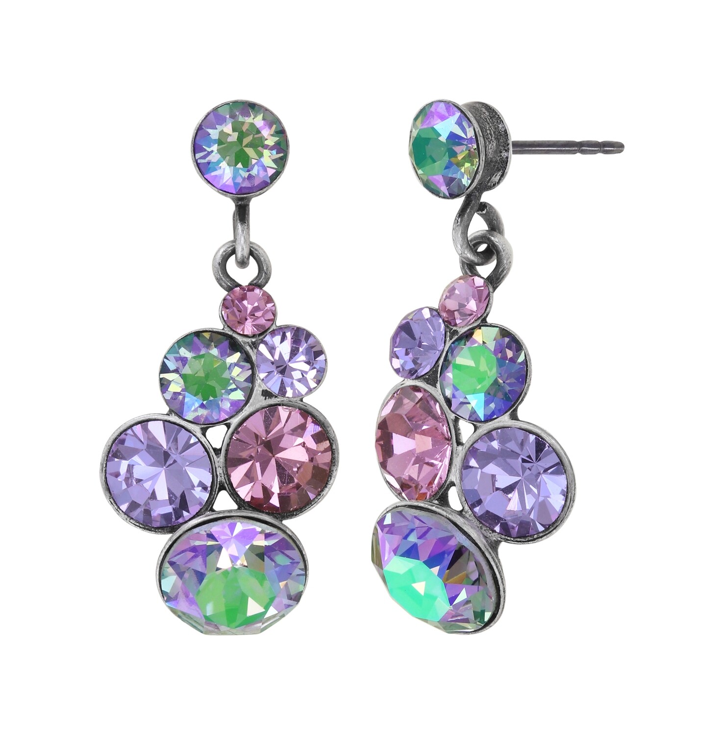 Konplott Ohrringe  "Petit Glamour" lila /vitrail