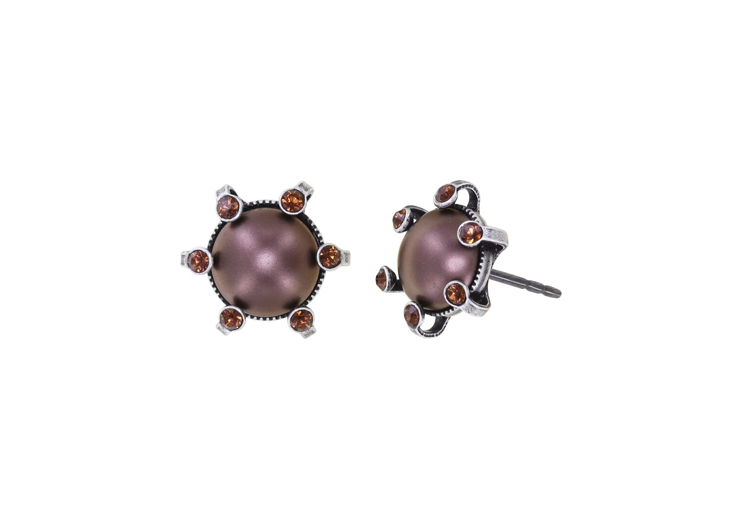 Konplott Ohrstecker "Daily Desire" brown