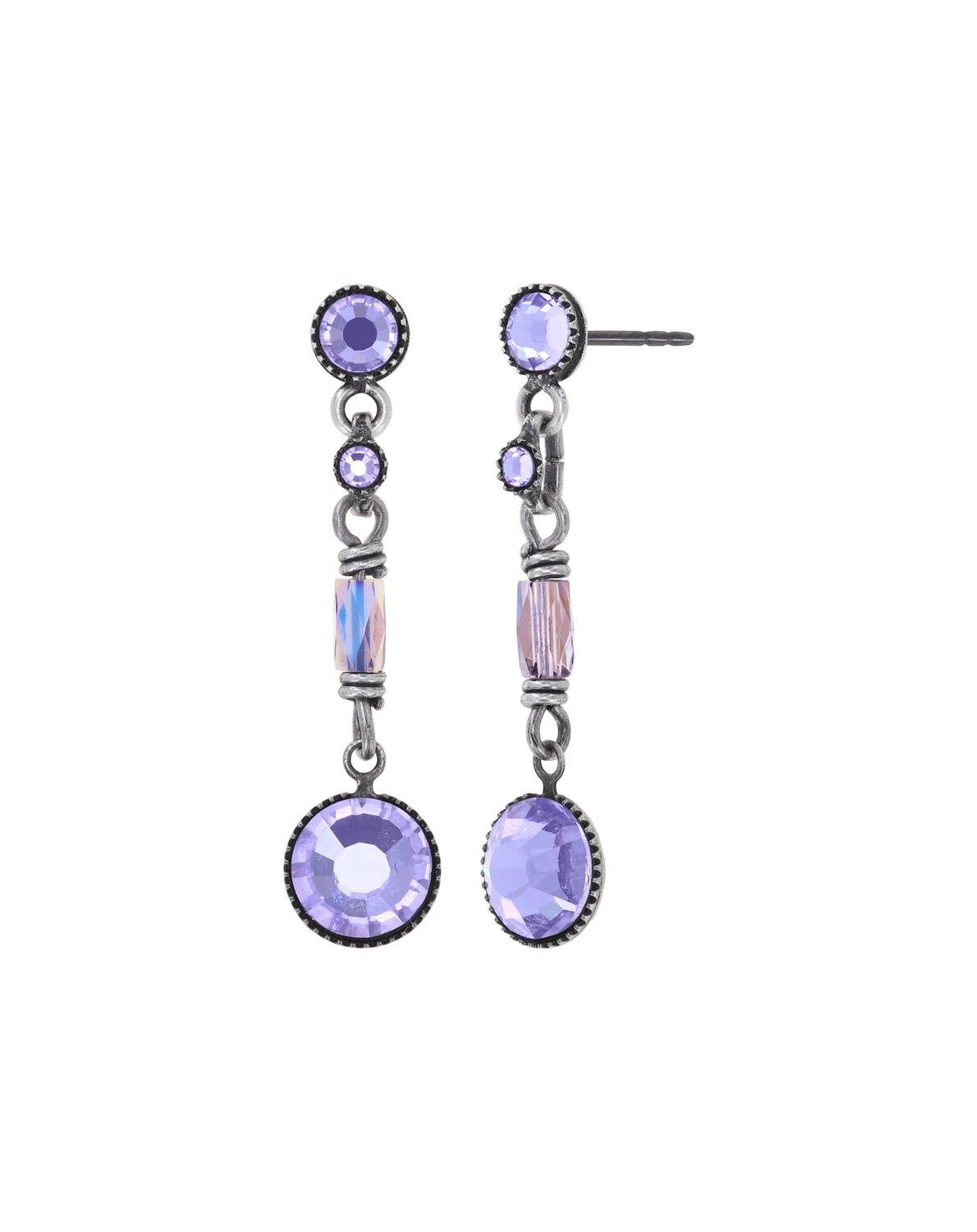 Konplott Ohrstecker baumelnd "Petit Glamour d´Afrique" lila violet