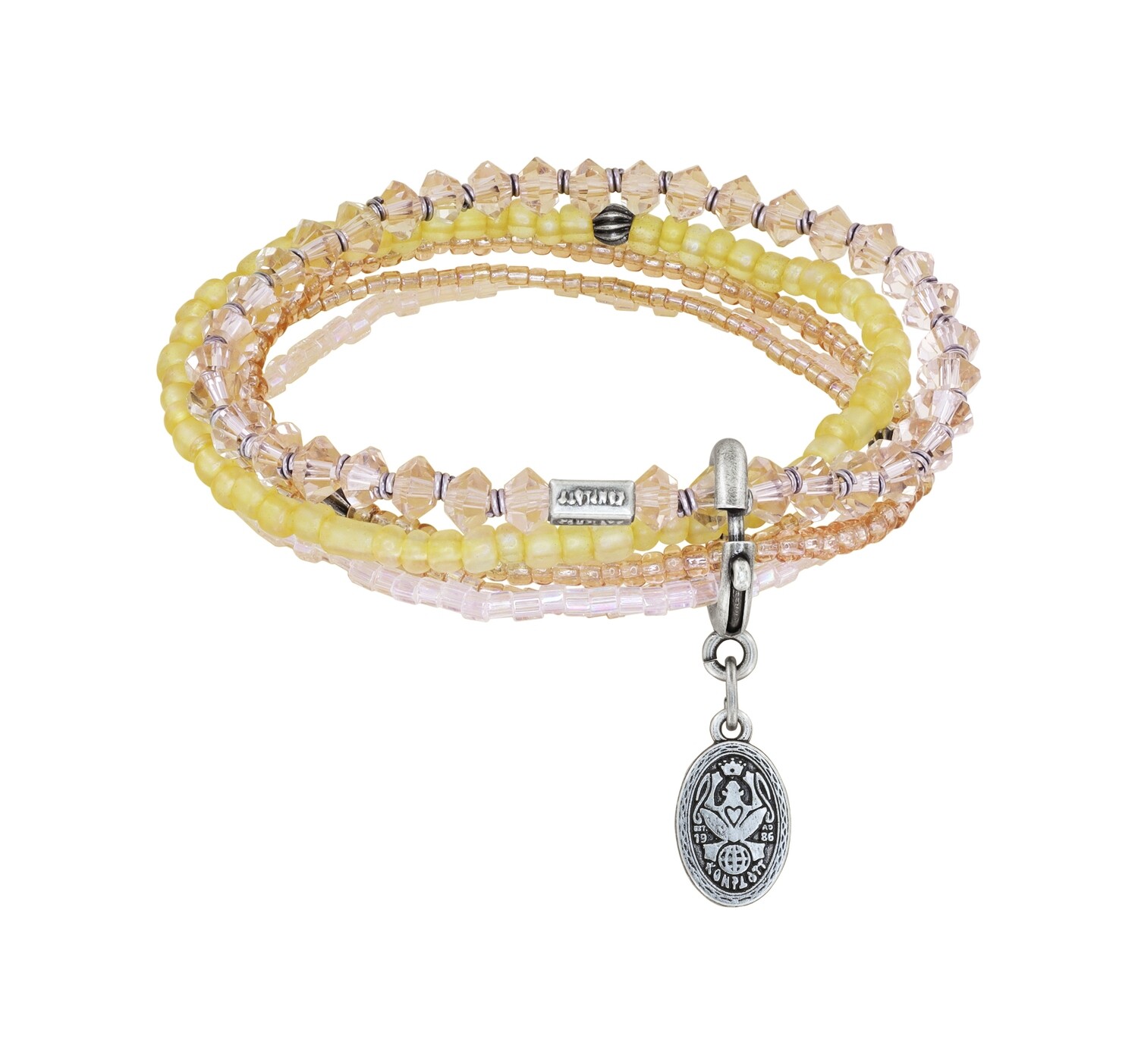 Konplott Armband "Petit Glamour d' Afrique" beige - rose