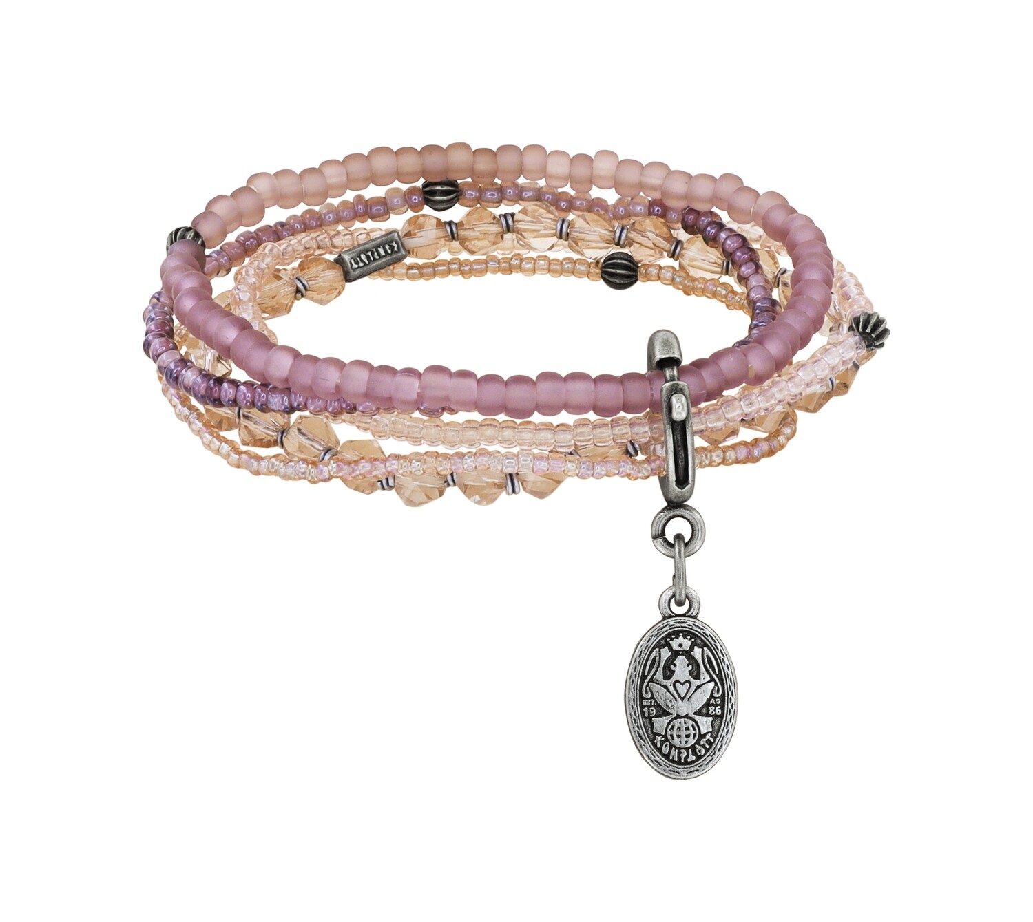 Konplott Armband "Petit Glamour d' Afrique" lavendel - rose