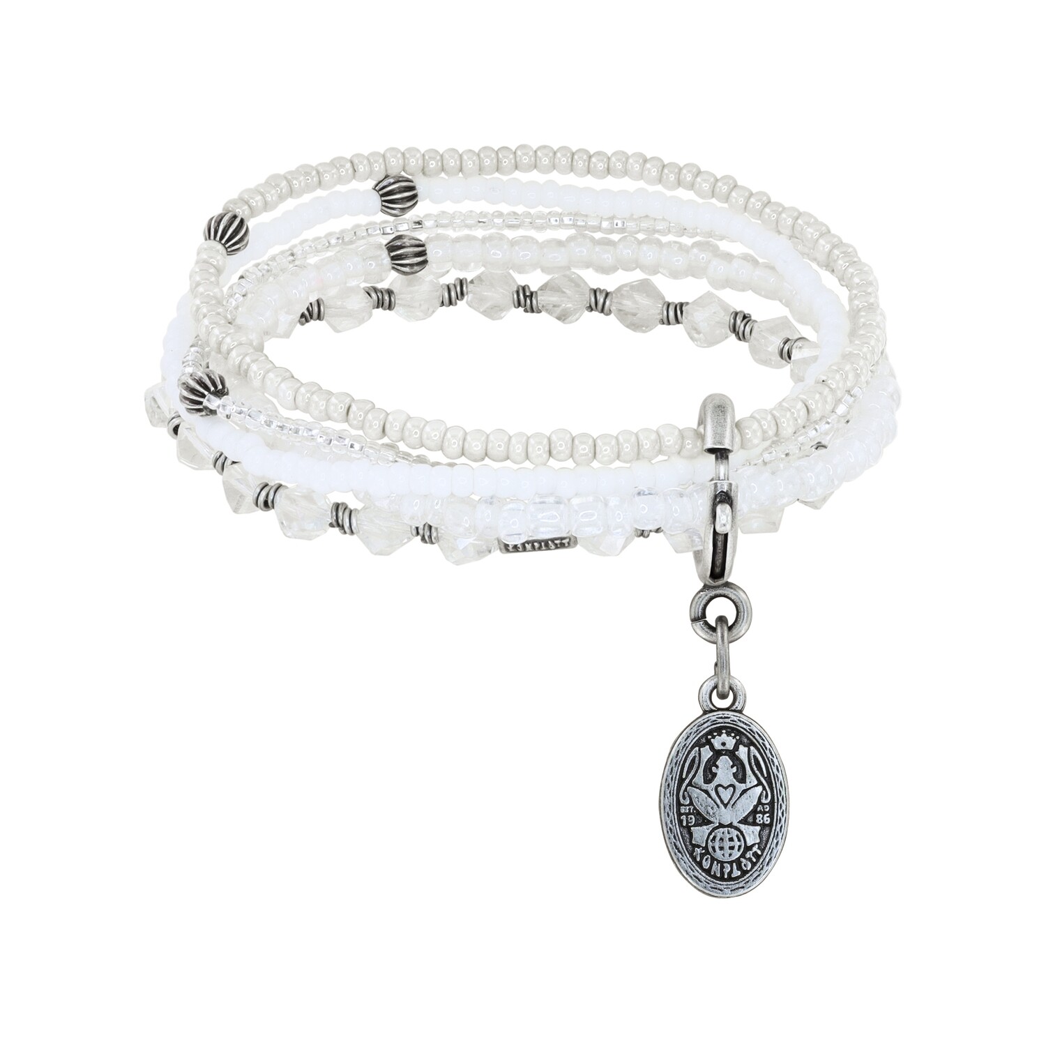 Konplott Armband "Petit Glamour d'Afrique"  weiß - creme