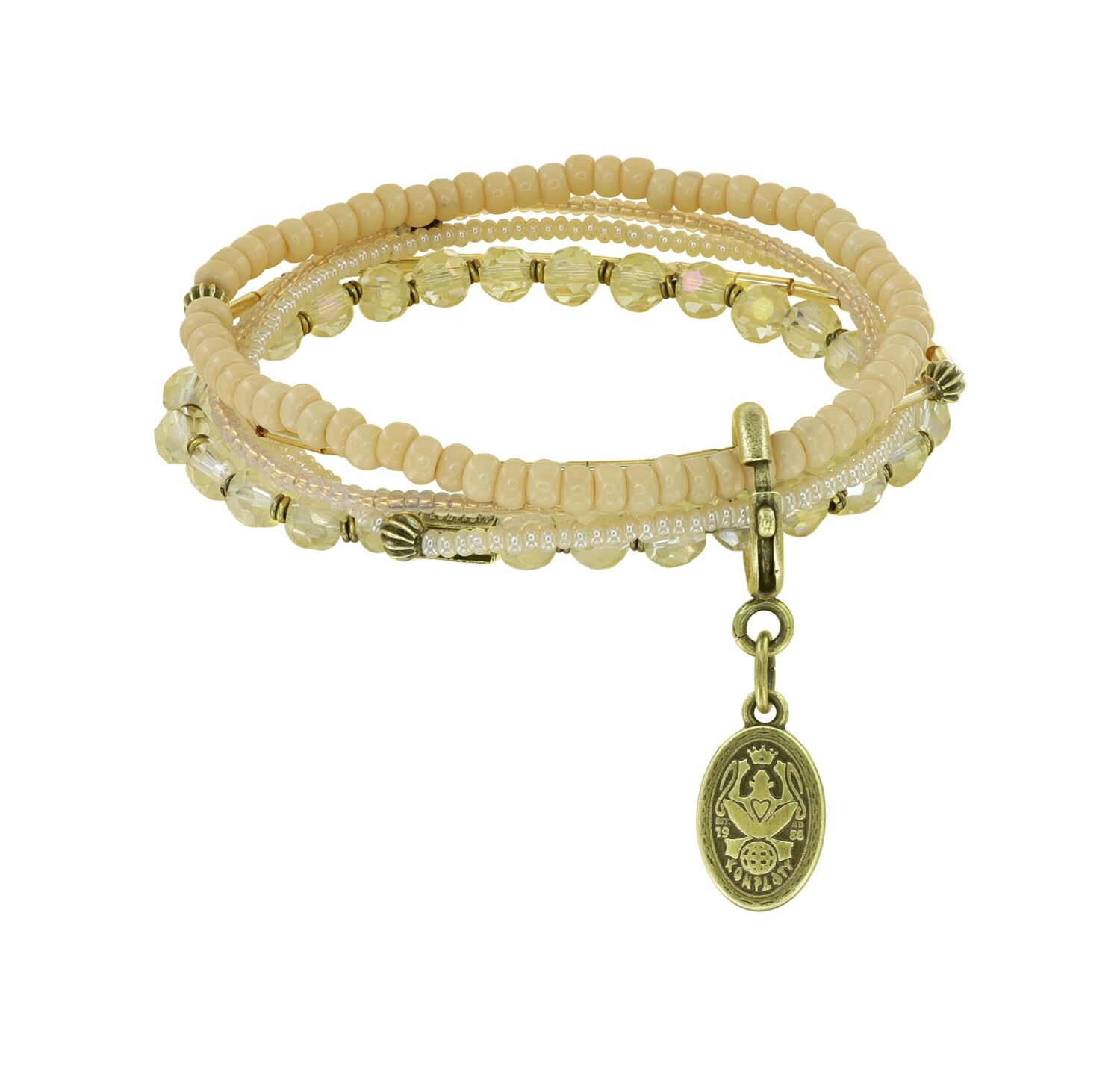 Konplott Armband "Petit Glamour d'Afrique"  beige - gelblich