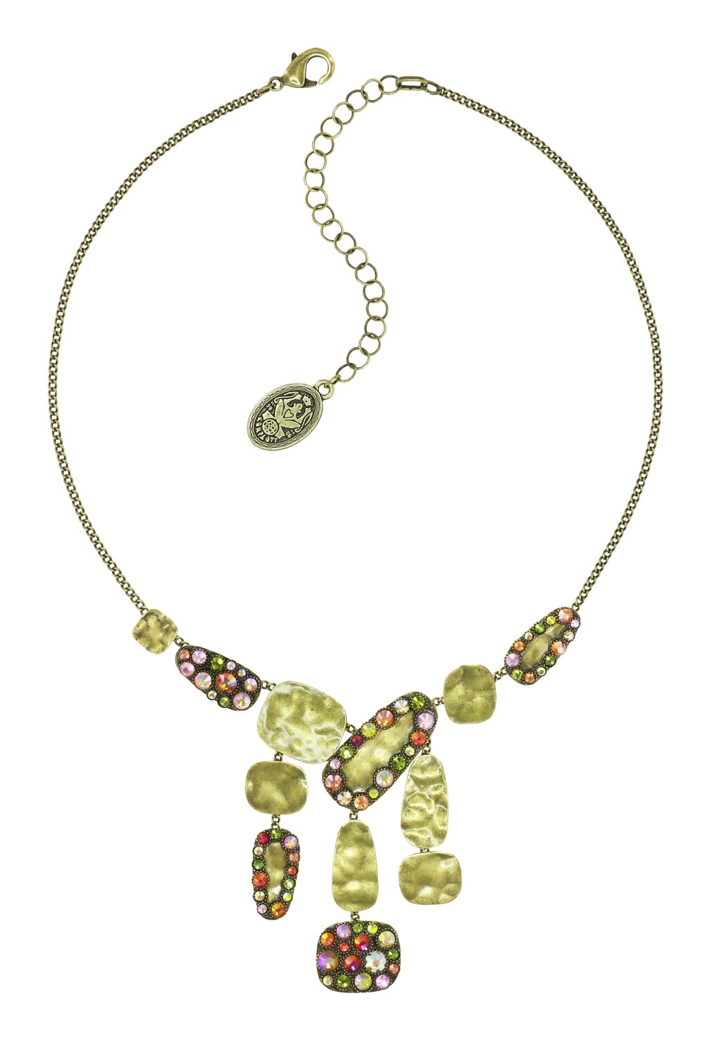 Konplott Y-Kette "Business Glam" brown/ green