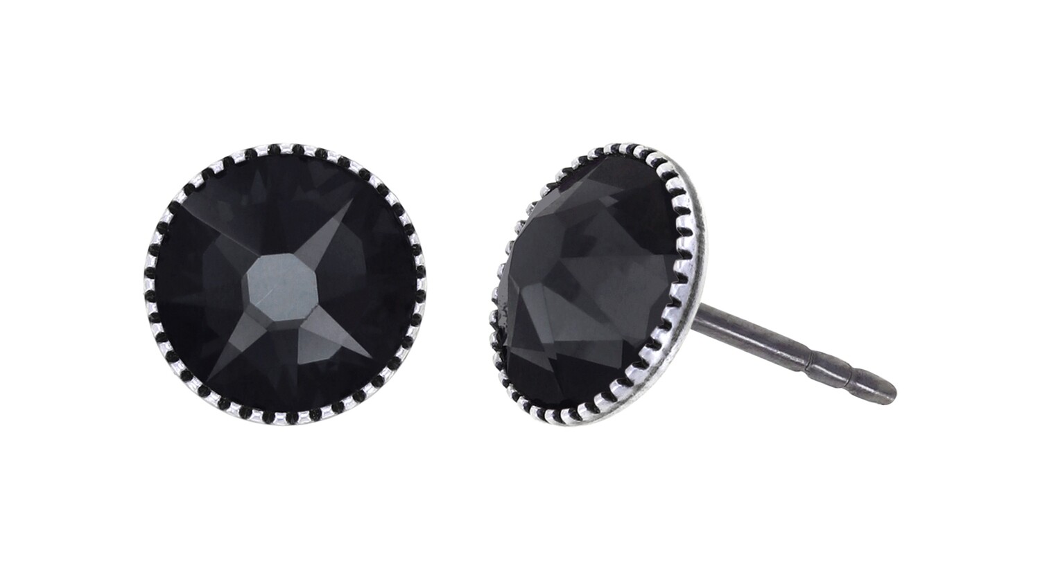 Konplott Ohrringe "Black Jack" black graphite