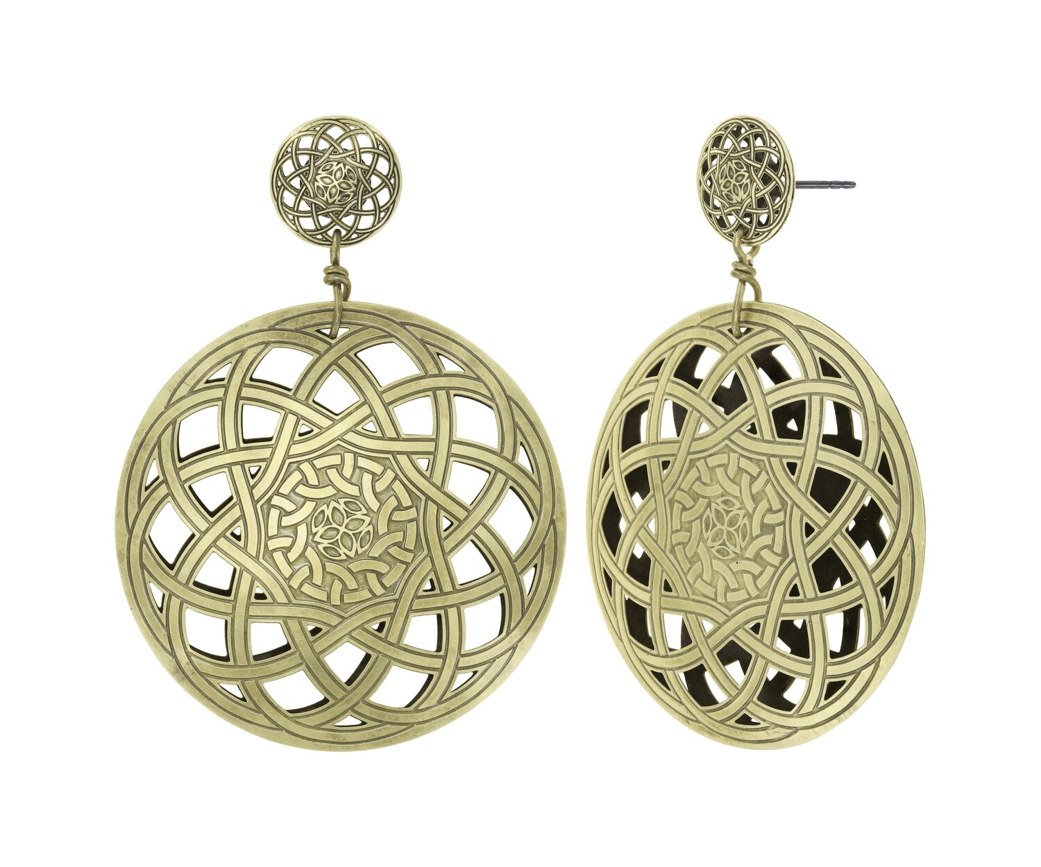 Konplott Ohrstecker baumelnd "Shades of Light" brass