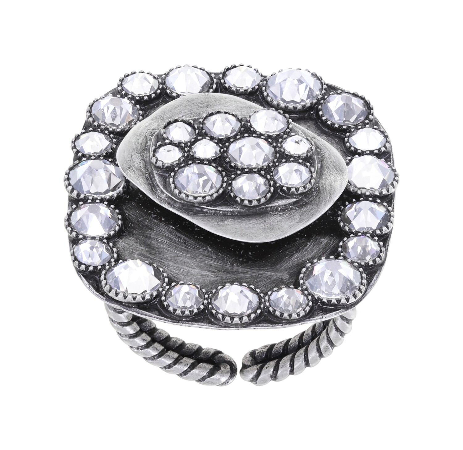 Konplott Ring "Business Glam" Silber