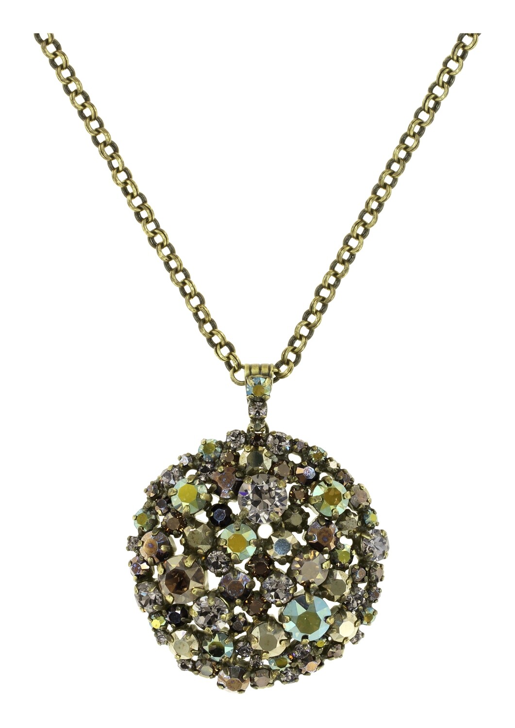 Konplott Kette lang "Ballroom" khaki/braun
