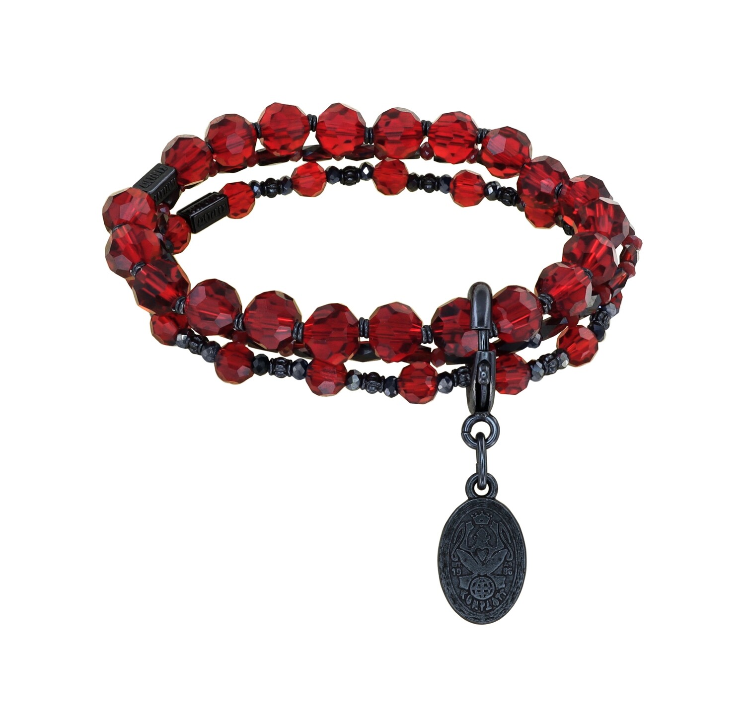 Konplott Armband "Petit Glamour d´Afrique" black/red