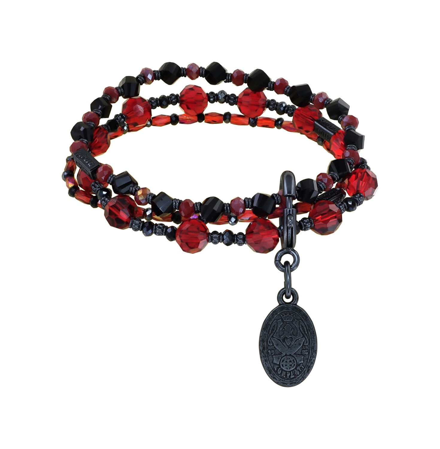 Konplott Armband "Petit Glamour d´Afrique" black/red