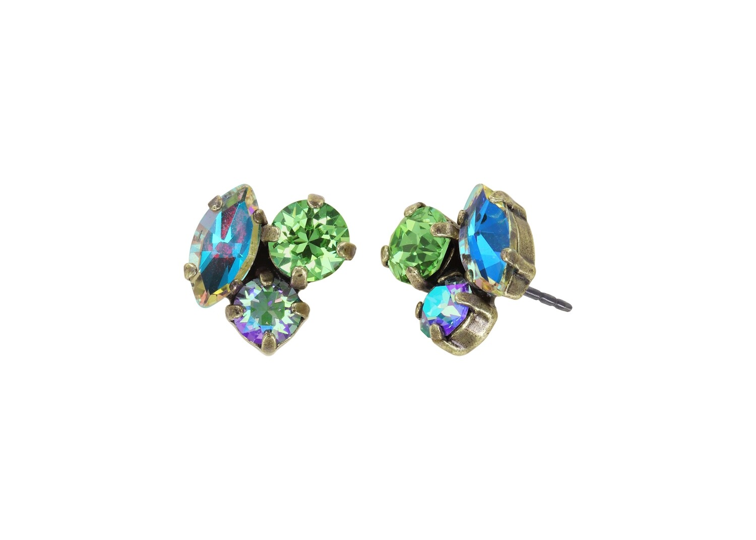Konplott Ohrstecker "Ballroom" green