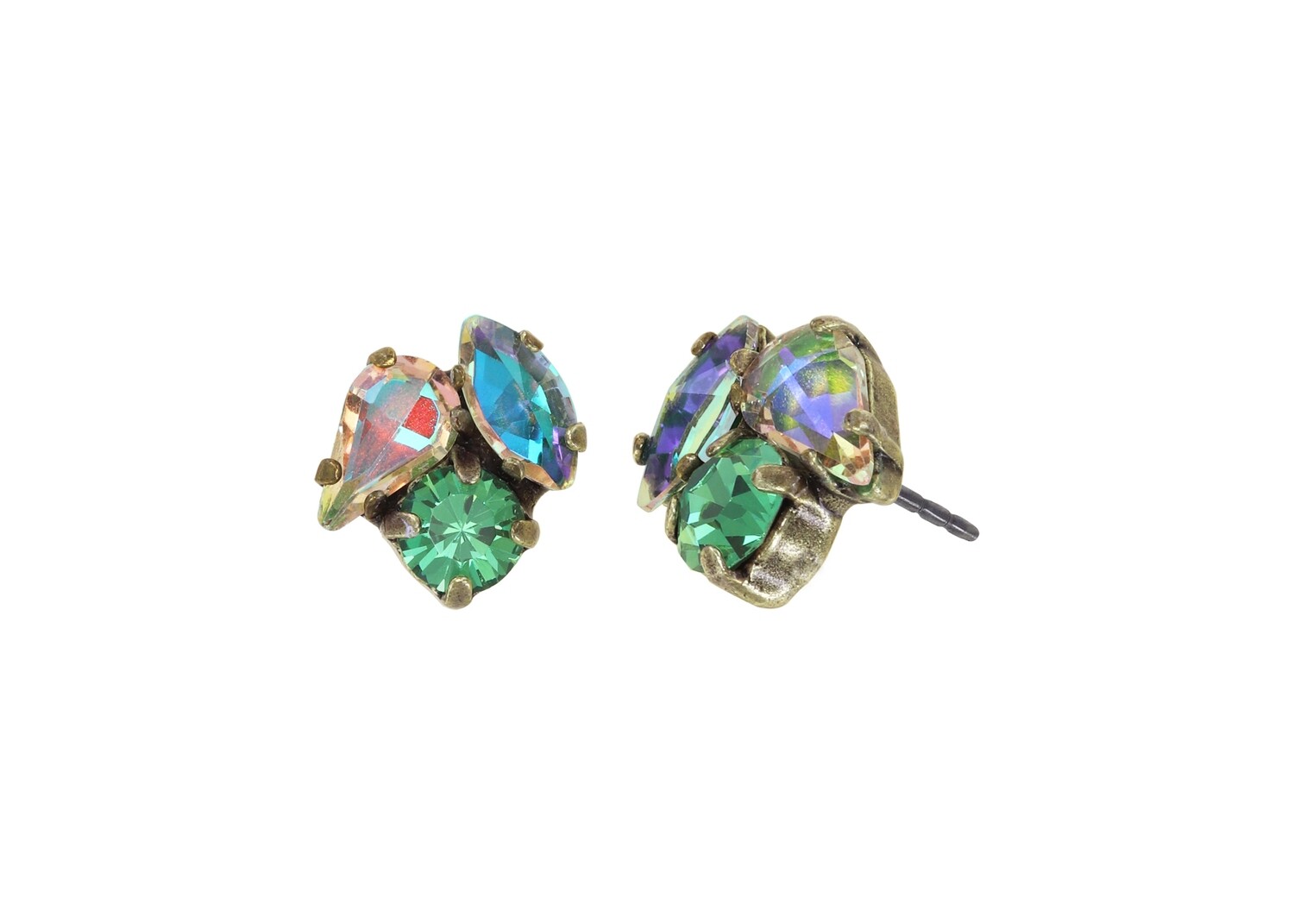 Konplott Ohrstecker "Ballroom" green