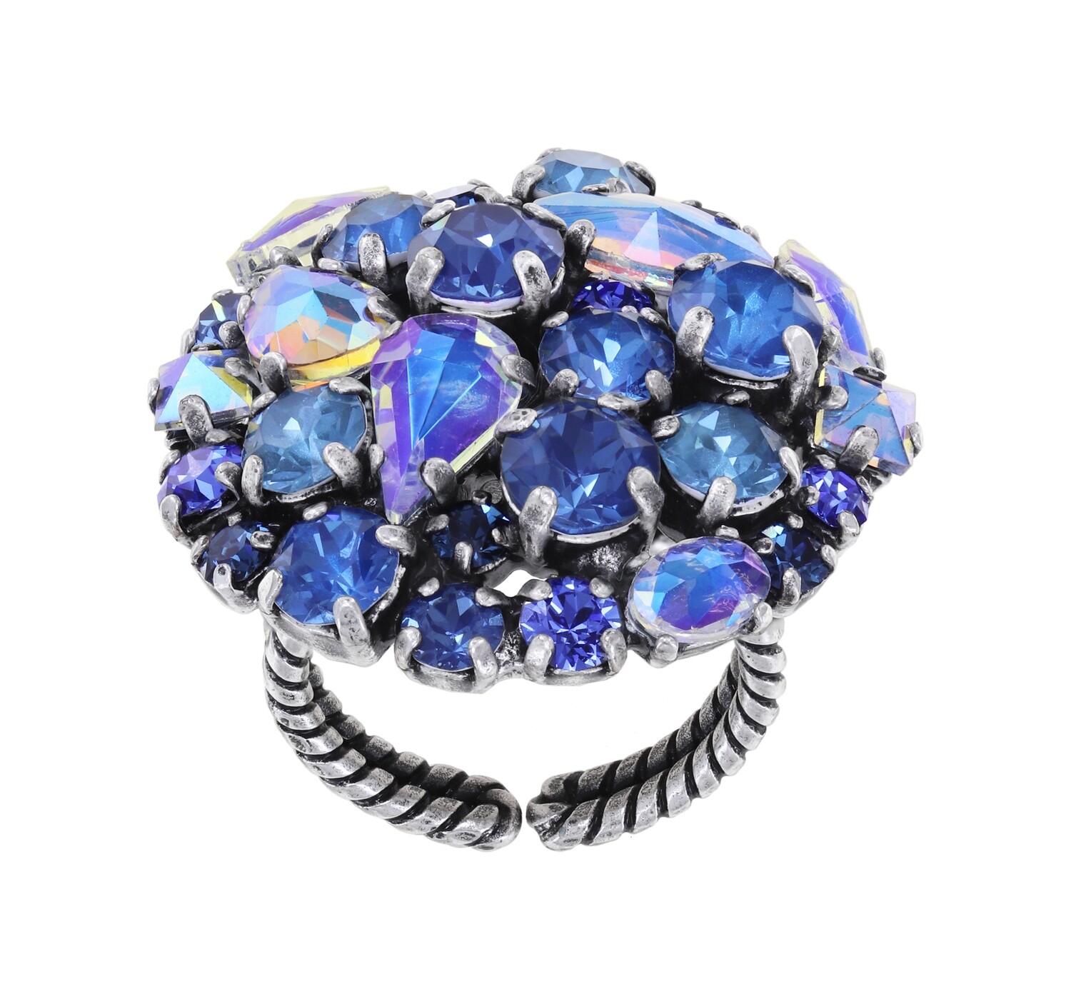Konplott Ring M "Ballroom" blue