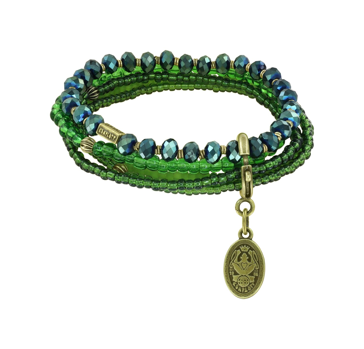 Konplott Armband "Petit Glamour d´Afrique" green