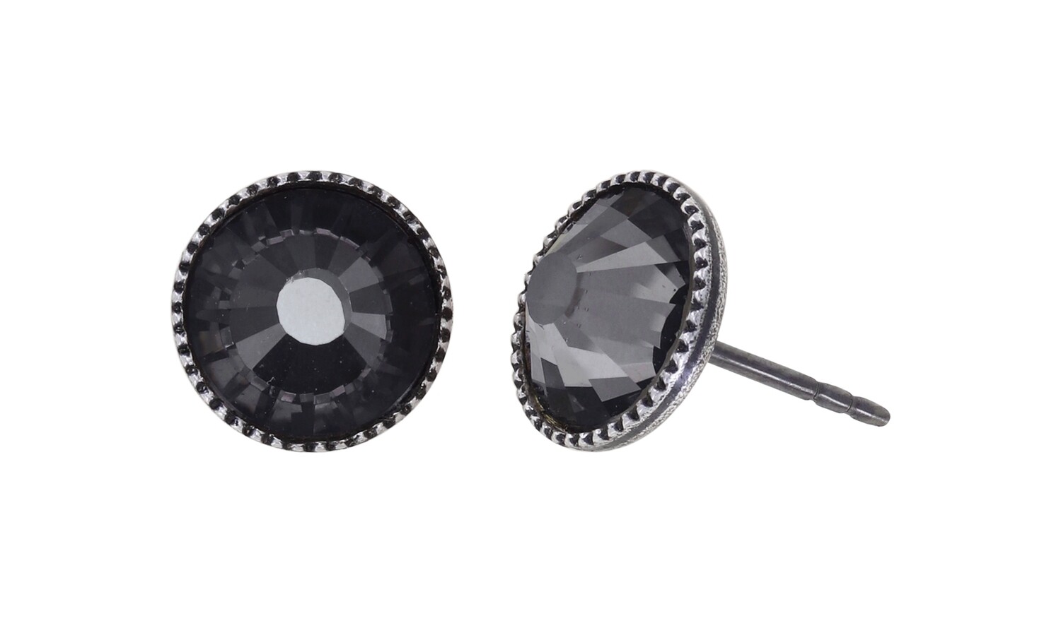 Konplott Ohrstecker "Black Jack" black