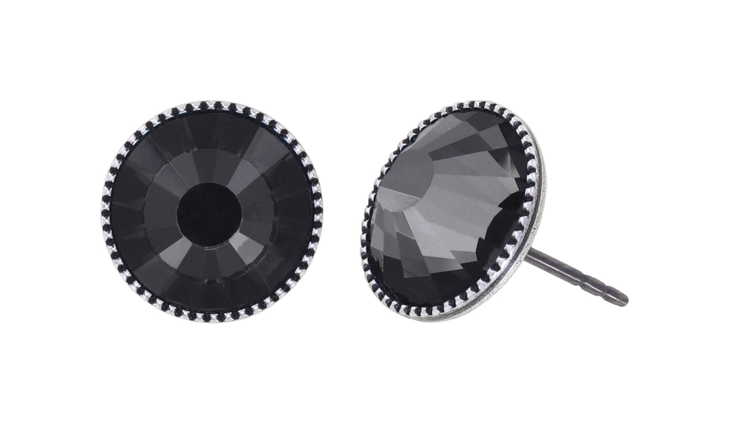 Konplott Ohrstecker "Black Jack" black