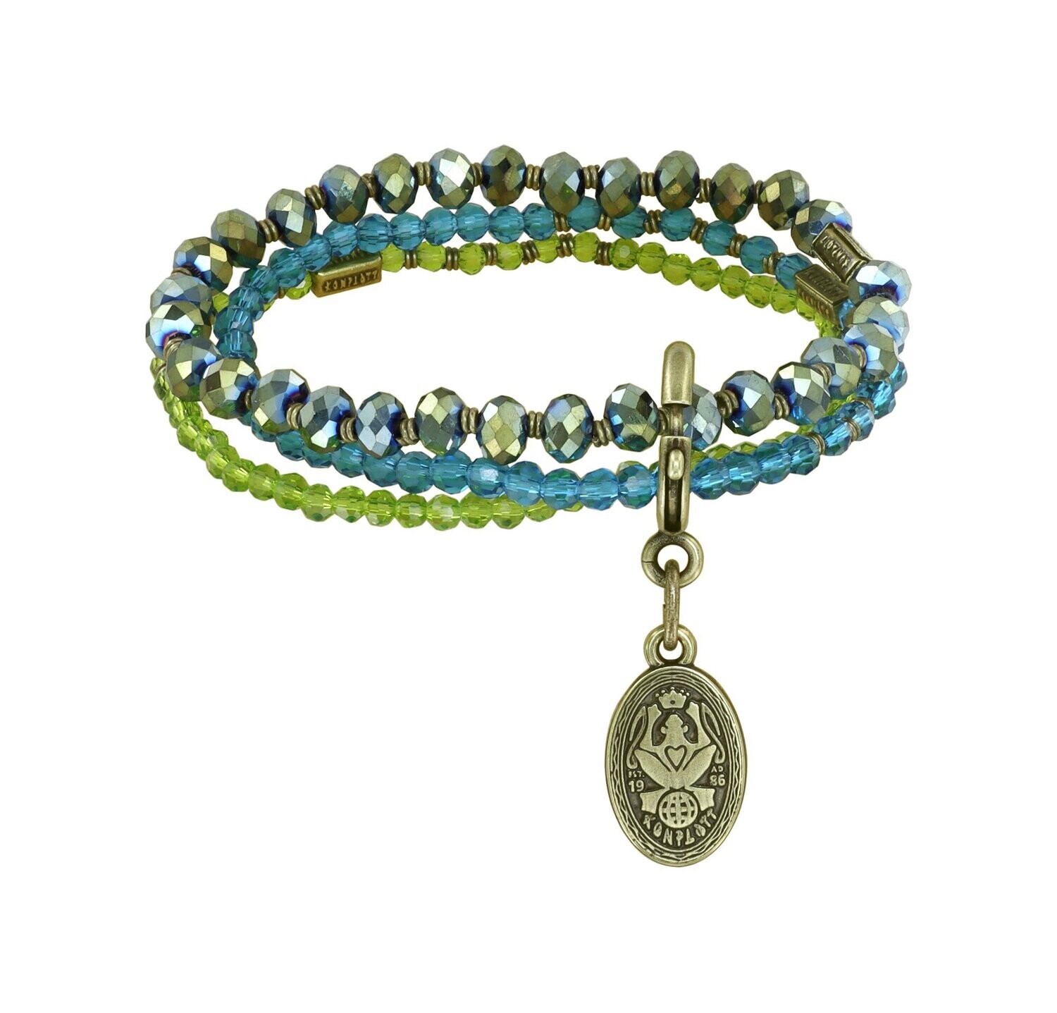 Konplott Armband "Petit Glamour d´Afrique" blue/ green