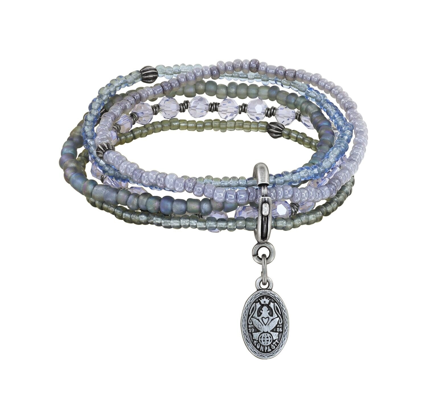 Konplott Armband "Petit Glamour d´Afrique" grey