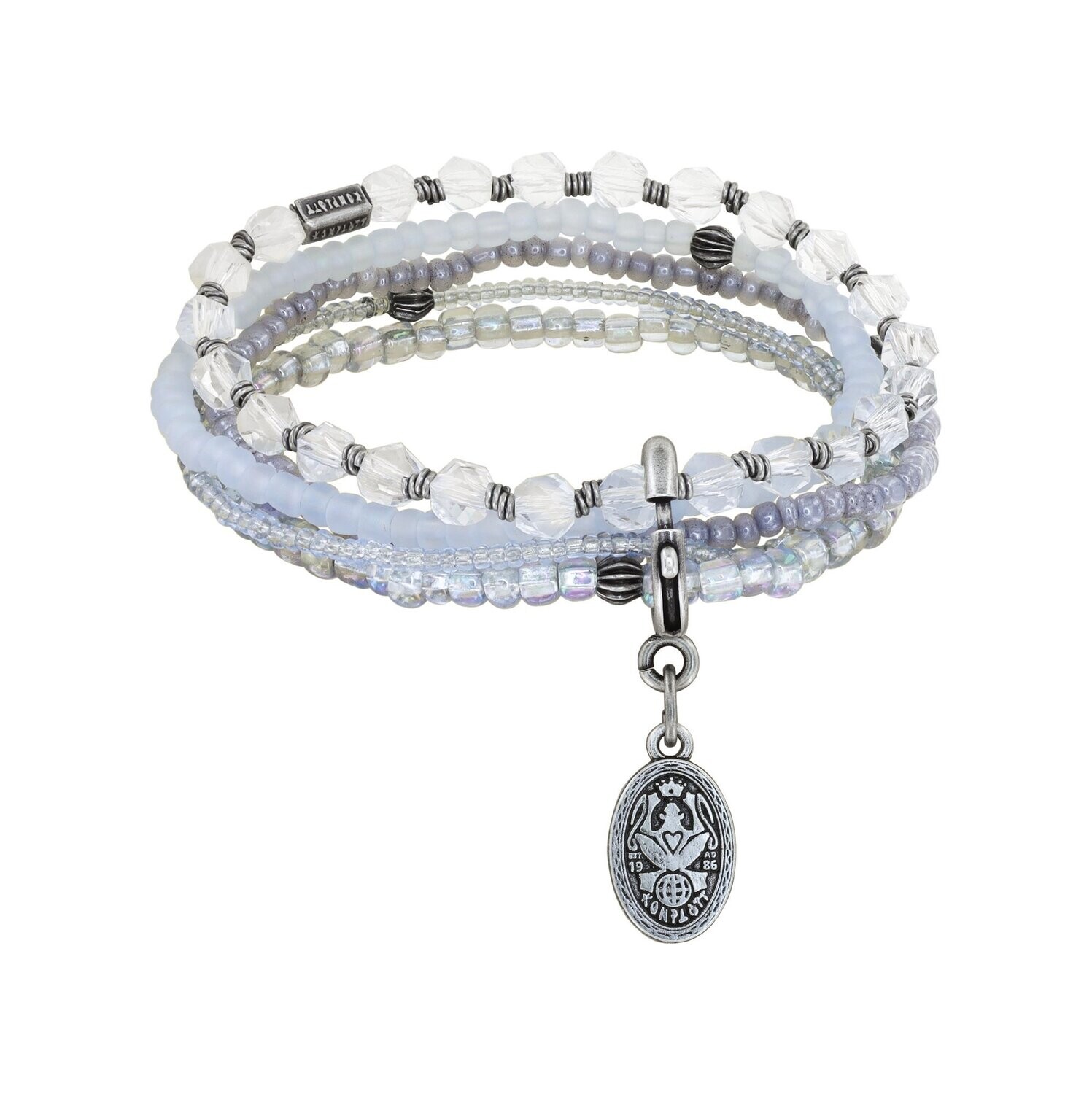 Konplott Armband "Petit Glamour d´Afrique" grey