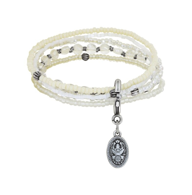 Konplott Armband Konplott Armband "Petit Glamour d´Afrique" white