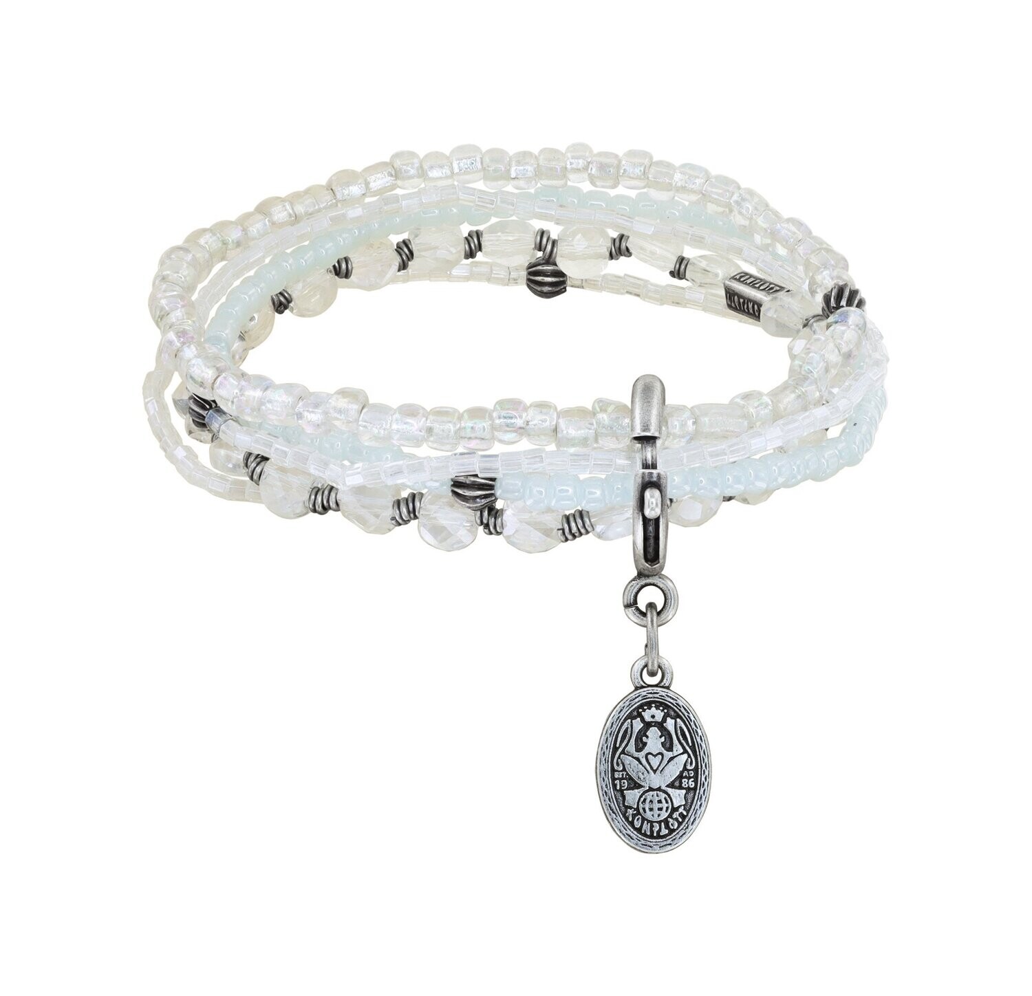Konplott Armband "Petit Glamour d´Afrique" white