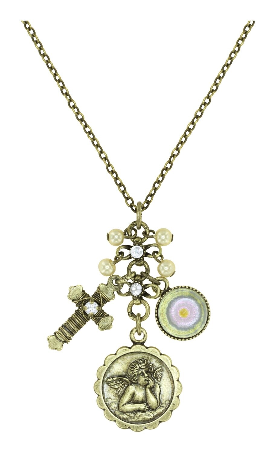 Konplott Kette mit Anhänger "Love, Hope and Destiny" white