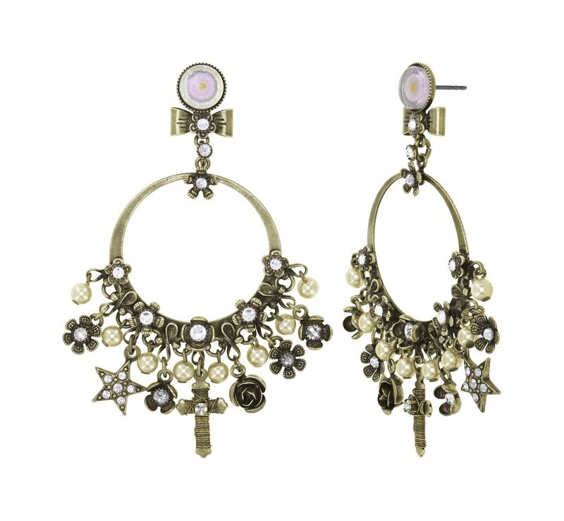 Konplott Ohrstecker baumelnd Konplott Ohrstecker baumelnd "Love, Hope and Destiny" white