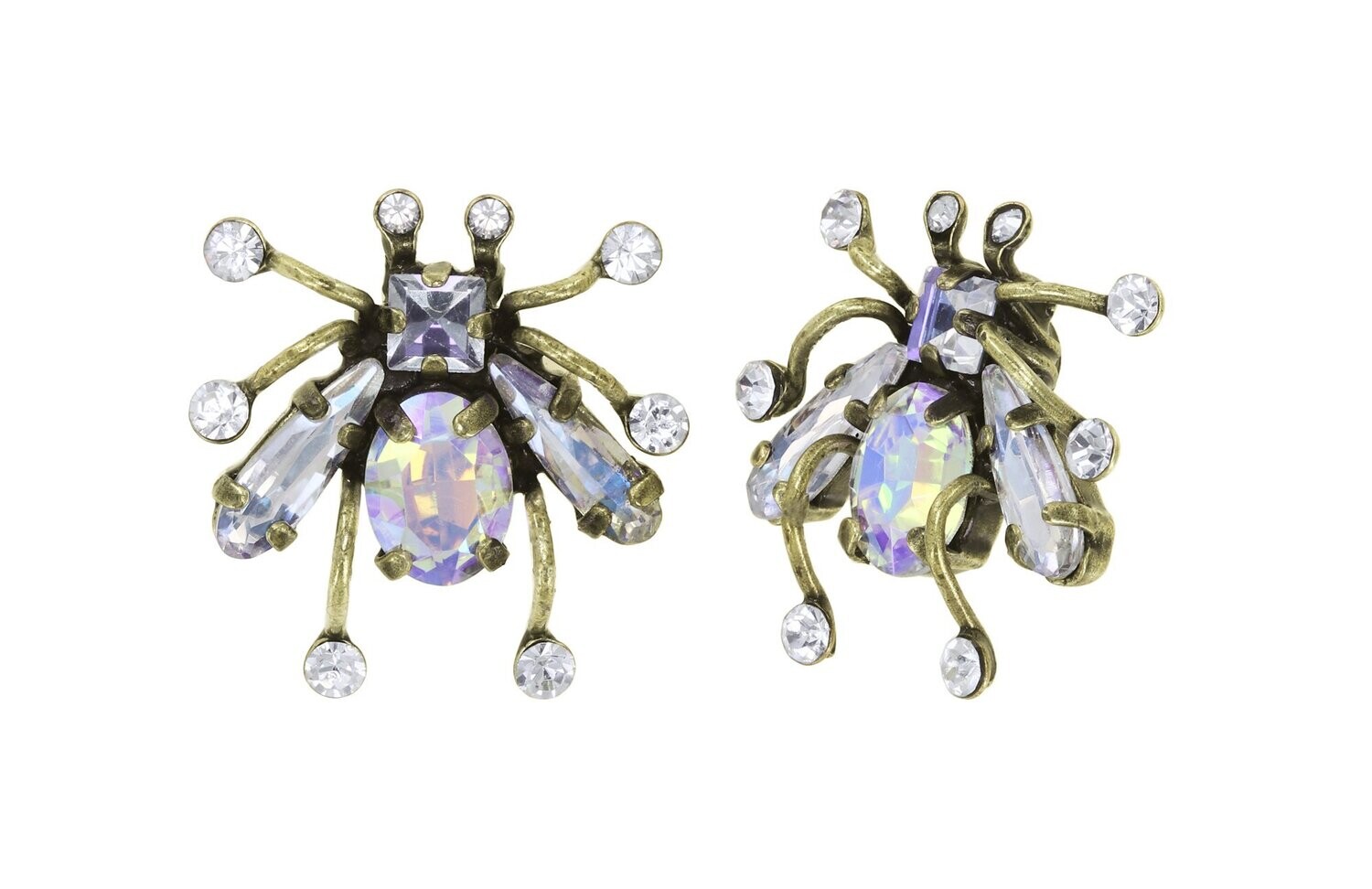 Konplott Ohrstecker "Clubbing Bugs" white