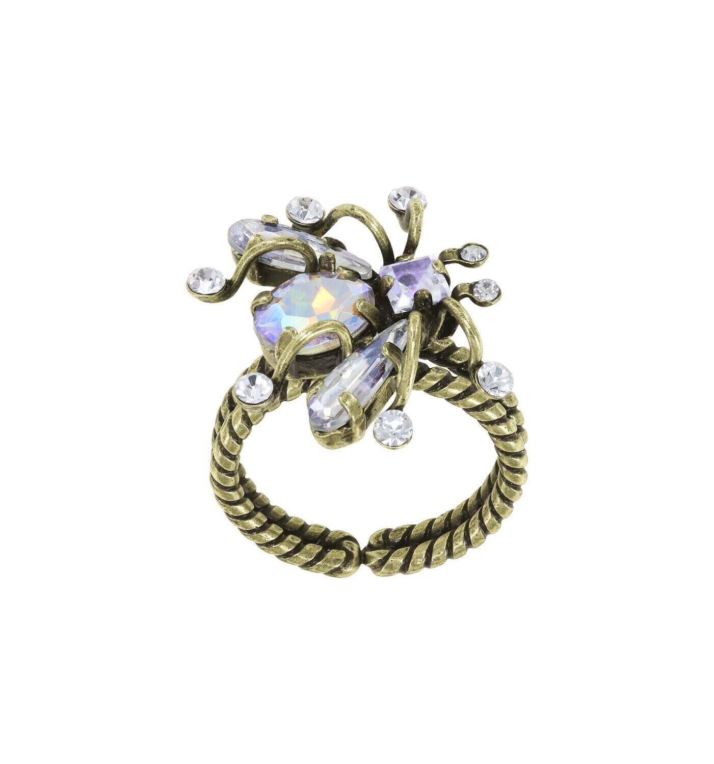 Konplott Ring "Clubbing Bugs" white