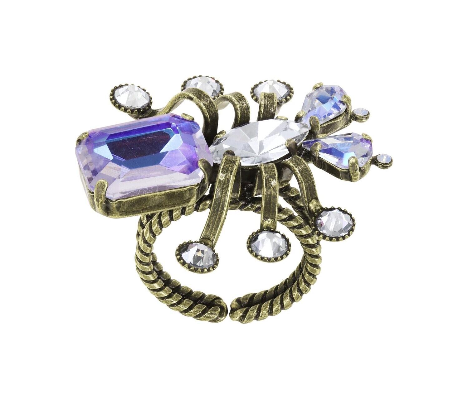 Konplott Ring "Clubbing Bugs" white