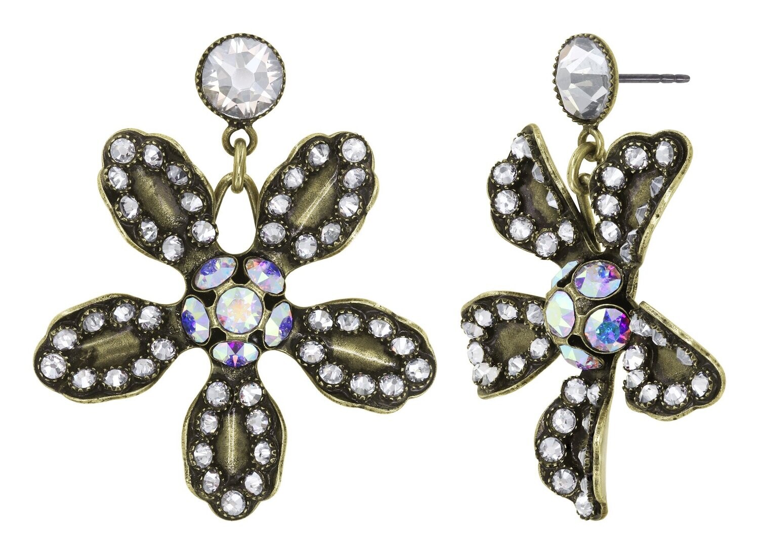 Konplott Ohrstecker baumelnd "Clubbing Bugs" white