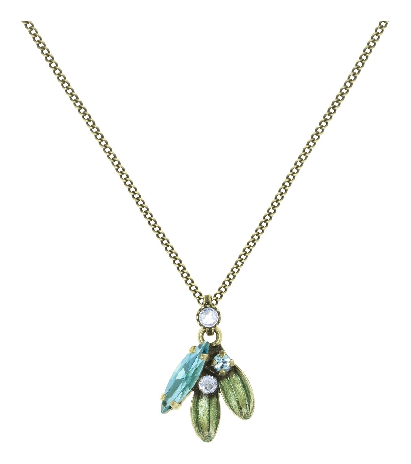 Konplott Kette mit Anhänger "Crystal Forest" green