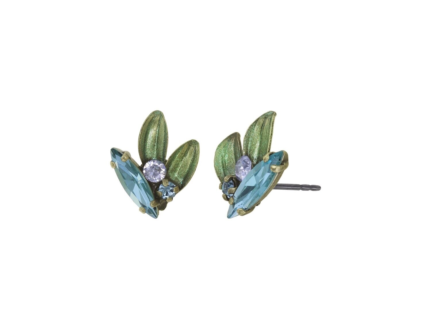 Konplott Ohrstecker "Crystal Forest" green