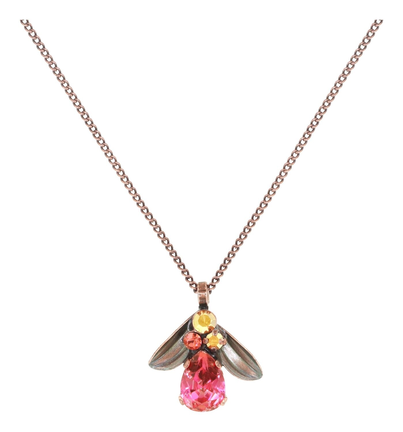 Konplott Kette mit Anhänger "Crystal Forest" pink