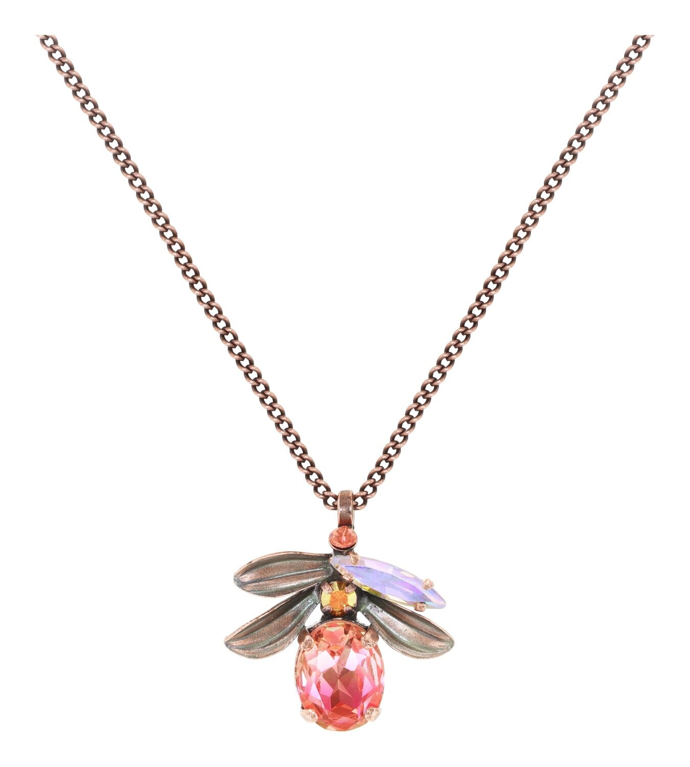 Konplott Kette mit Anhänger "Crystal Forest" pink