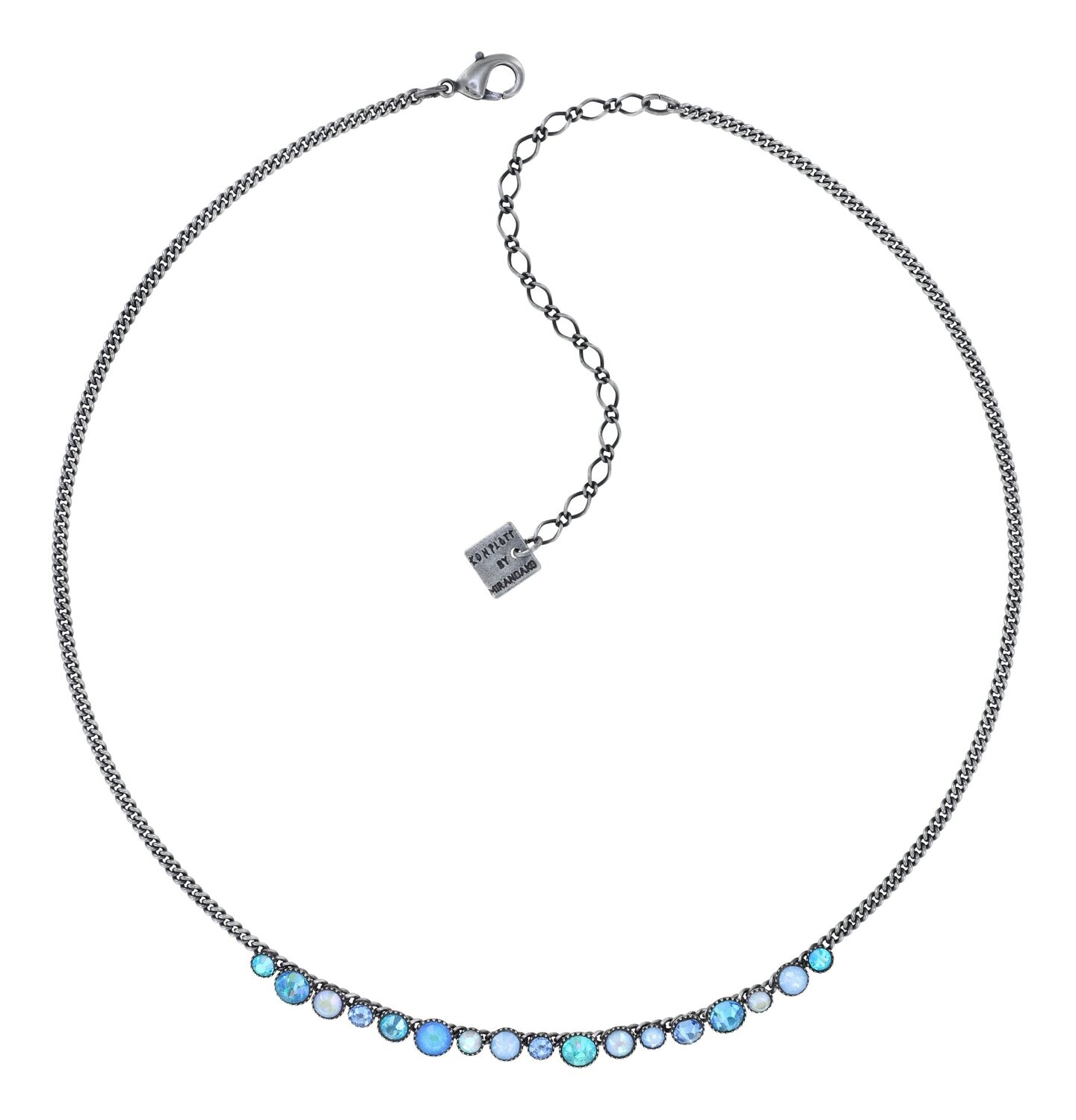 Konplott Kette "Water Cascade" light blue