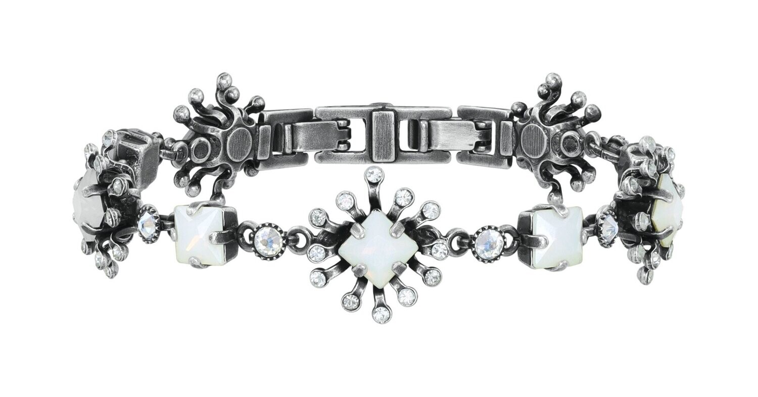 Konplott Armband "Petit Flour Carre" white