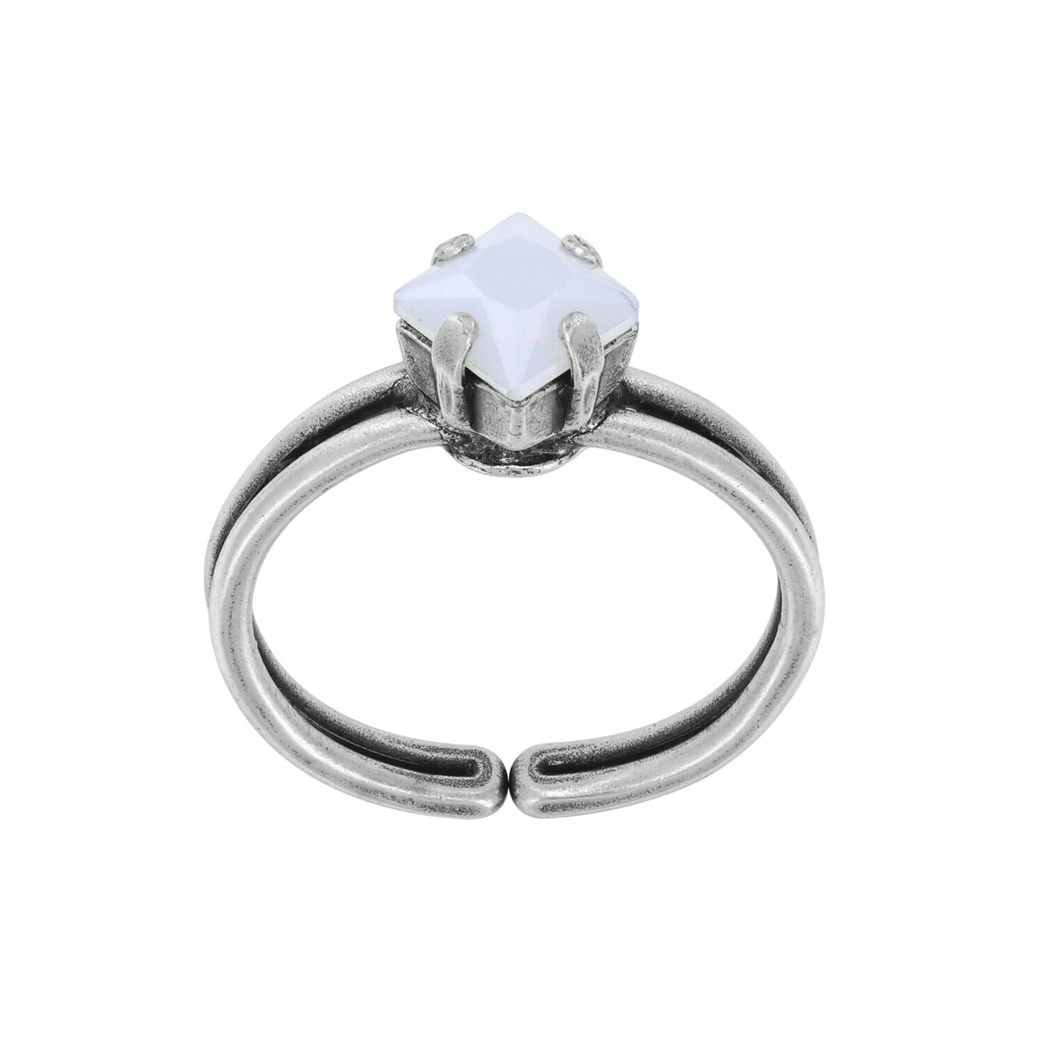 Konplott Ring "Petit Four Carre" white